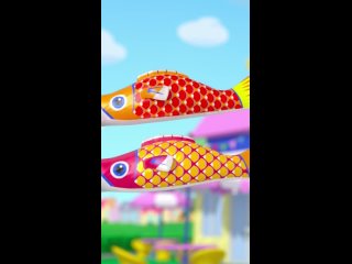 Lets Catch Flying Fish! 🐟🪁 #shorts #littlebabybum #nurseryrhymes