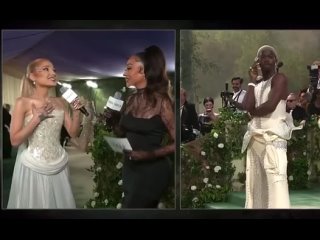 Ariana Grande interview at Met Gala. Паблик: sunshine ariana.