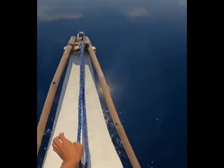 Boating in an extremely calm lake