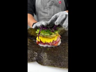 Rainbow Sushi Crunch Wrap! 😋