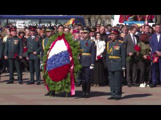 Торжественное шествие в честь Дня Победы в Красноярске