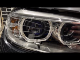 BMW f30 - ремонт фар, замена линз, диодные Sensation Drive