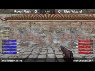 Финал турнира по CS 1.6 от проекта Overline Royal Flush -vs- Ripe Wizard 1map @kn1feTV