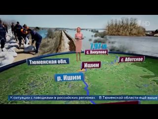 В Тюменской области еще выше поднялся уровень воды в реке Ишим