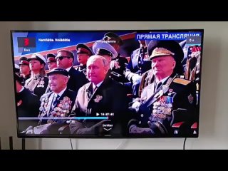 A live broadcast of the Victory Parade in Moscow was shown in Latvia