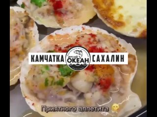 Гребешки и устрицы в духовке