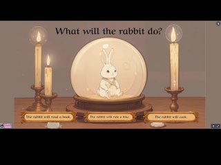 What will the rabbit do?