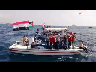 Морская демонстрация по случаю Международного дня Аль-Кудс у берегов сирийской  Латакии (5 апреля 2024 года)