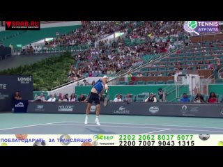 Теннис.  Александр Зверев -  Григор Димитров. 1/2 финала ATP 1000.  Майами 2024. «Miami Open-2024». 30 марта 2024.