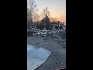 Video from the scene of the train station bombing in Konstantinovka