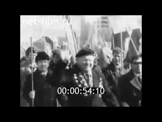 Сюжет Первомайская демонстрация в Кирове (1983 г.)