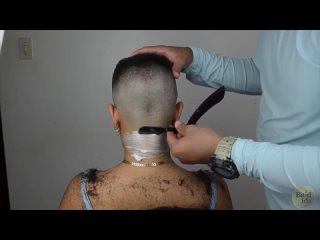 DM - Beautiful Girl Headshave ｜｜Long hair to Headshave (1)