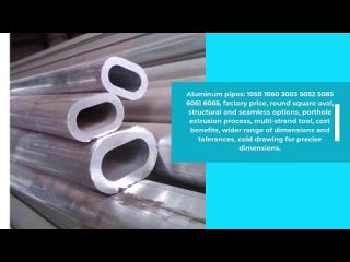 Aluminum pipe tube 1050 1060 3003 5052 5083 6061 6065 factory price round square oval