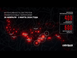 ️🇷🇺🇺🇦 В течение всей минувшей недели украинские формирования продолжали наносить массированные удары по прифронтовым регионам Ро