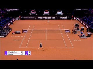 Elena Rybakina vs Jasmine Paolini Full Match Highlights - WTA Stuttgart Open