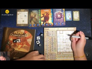 Paper Dungeons: A Dungeon Scrawler Game 2020 | Paper Dungeons Solo Tutorial and Full Playthrough Перевод