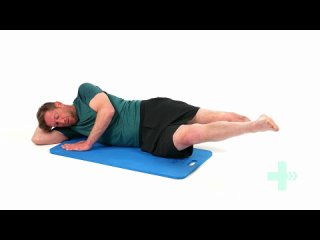 Приведение тазобедренного сустава в положении лежа на боку со здоровой конечностью (адаптивная)