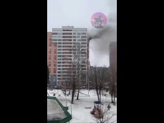 Ещё видео пожара на Киекбаева.