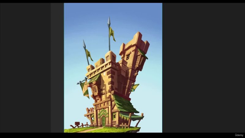 Modeling stylized Game Castle - Mastering Stylized Art