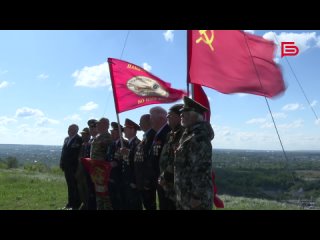 В Белгороде на самой высокой точке Меловой горы установили флаг  символ Победы