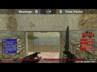 Финал турнира по cs 1.6 на проекте  Revenge -vs- Time Factor @ by kn1fe 3map
