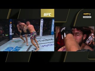 Порье можно хвалить бесконечно, но как же достойно Ислам держался в стойке, да, в конце было очень тяжело ему в стойке,... - اسلام باهاندةع