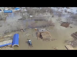 В казахстанском городе Атбасар началась эвакуация жителей из-за паводков