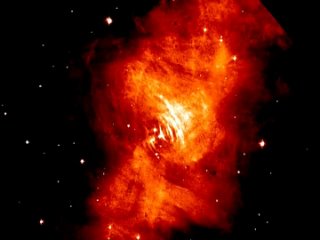 Крабовидная туманность глазами телескопа Hubble
