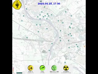 Хроника загрязнения ультрадисперсными частицами в городе Омске за 2024-04-25