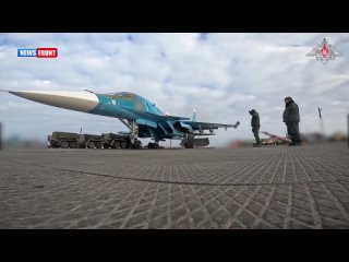 Экипажи Су-34 выполнили сброс ФАБ-500 на Южно-Донецком направлении