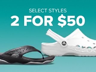 Сrocs 
 
🔥Акция 2 for $50 Select Styles & Colors по ссылке (https://www.