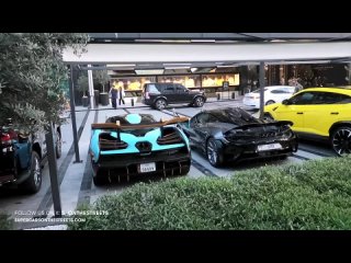 supercars and hypercars at the Dubai Mall