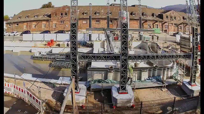 Timelapse  the largest 3d-printed building in Europe goes up in days