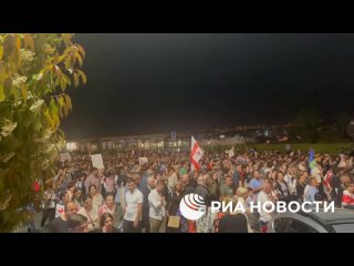 В Тбилиси вчера прошел очередной этап митингов про