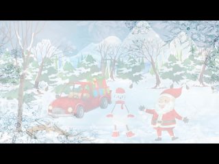 Мультик для детей - Как Снеговик стал помощником у Деда Мороза   Сказка-Раскраска  -  2 серия