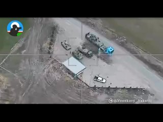 Lancet strike on an Ukrainian Armed Forces tanker and an M113 armored personnel carrier refueling from it in the village of Uspe