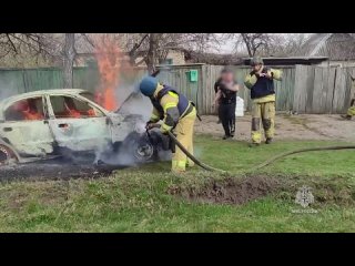 В Горловке огнеборцы МЧС России ликвидировали пожар из-за сброса ВОП с беспилотника 

Сегодня в  произошел пожар в Никитовс