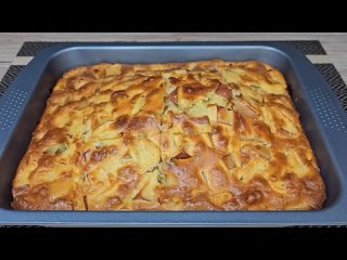 МОЙ САМЫЙ ХОДОВОЙ ПИРОГ С ЯБЛОКАМИ! Никаких хлопот и заморочек, ВСЁ СМЕШАЛ И В Д