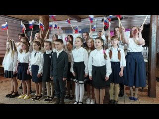 Хор «Дети и родители третьих классов ЛСОШ» - песня «Моя Россия»