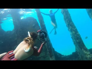 Sexy Girls Freediving in Ocean _ Part 2 (One Republic - Secrets)