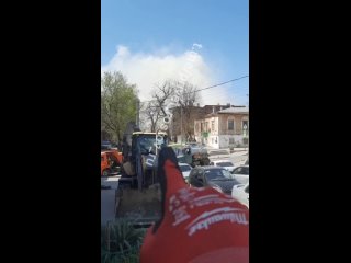 ‼️В центре Ростова очередной пожар, читатель сообщае?