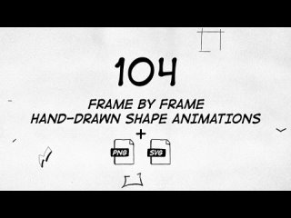 104 Frame By Frame Animated Shapes Pack