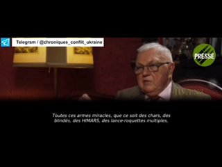 La dfaite de lUkraine est une question de temps, selon un ex-Prsident du comit militaire de l'Otan