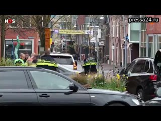 Неизвестный взял в заложники нескольких посетителей кафе в городе Эде в Нидерландах, в округе были э