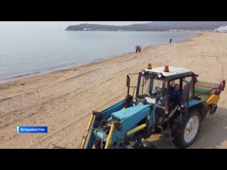 Пляжи бухты Лазурной причесывают перед летним сезоном