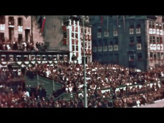 Редкое любительское видео съезда нацистской партии в Нюрнберге, 1938 год.  Снято на цветную плёнку Agfa.