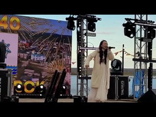 Вероника Быганова с песней «Кубалар» на юбилейном празднике города Покровск.mp4