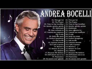 Andrea Bocelli Greatest Hits 2024  Best Songs Of Andrea Bocelli  Andrea Bocelli Full Album_v720P