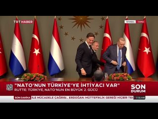 Сети облетает скандальное видео, на котором президент Турции Эрдоган не подал руки премьеру Нидерландов Рютте