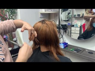Image Hair Salon LTD - very long hair cut into short hair cut (bob)
